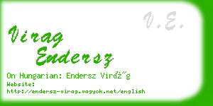 virag endersz business card